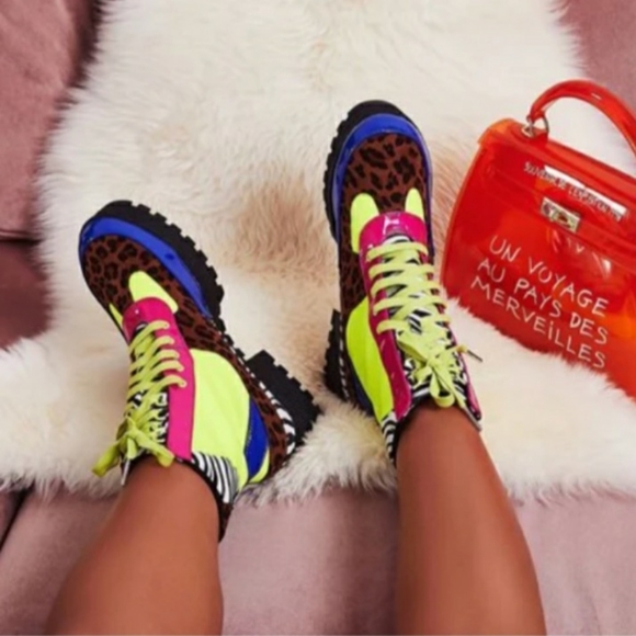 Beautiful multicolored combat boots - Picture 2 of 9